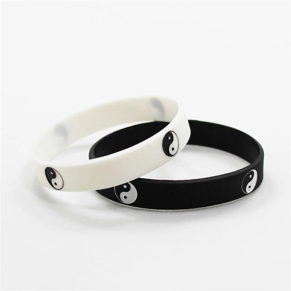 Dance Tai Chi Silicone Wristband Silicone Bracelets Sports Rubber Bracelets Jewelry Accessories