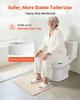 Raised Toilet Seat, 136.1 kg Load Capacity, 88.9 mm Lift Height, Commode Elevated Toilet Seat Riser with Enlarged Opening for Seniors, Elderly,