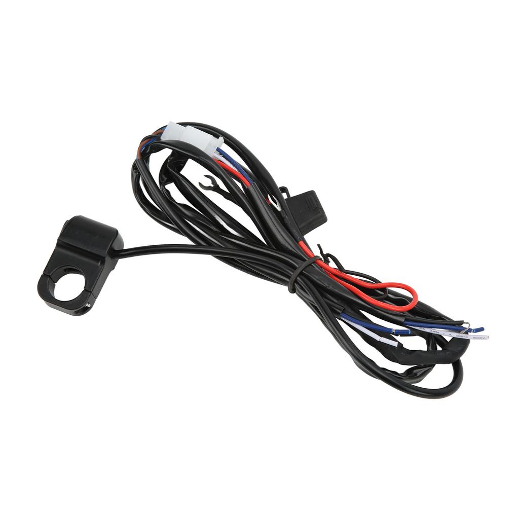 Переключатель управления рулем мотоцикла Водонепроницаемый переключатель светодиодной фары Жгут проводов DC 12V для квадроцикла, внедорожника