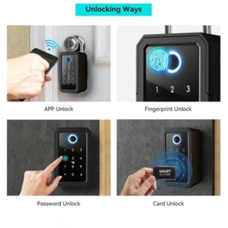 Портативный умный цифровой ящик для ключей с отпечатком пальца TT Lock Security Парольные ящики Интеллектуальные электронные ящики для замков