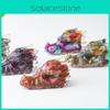 Скульптура Головы Дракона в стиле Resin Art с Настоящими Водными Кристаллами для Украшения Гостиной