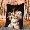 Elvis Flannel Blanket Soft Warm All-Season Throw, Design for Camping, Car Travel, Hiking Sofa, Bed, Office Perfect Gift for Parties
