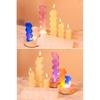 Long Candle Molds 3-in-1 Heart Candle Molds for Making Candle Soap Room Decorations Valentines Gift