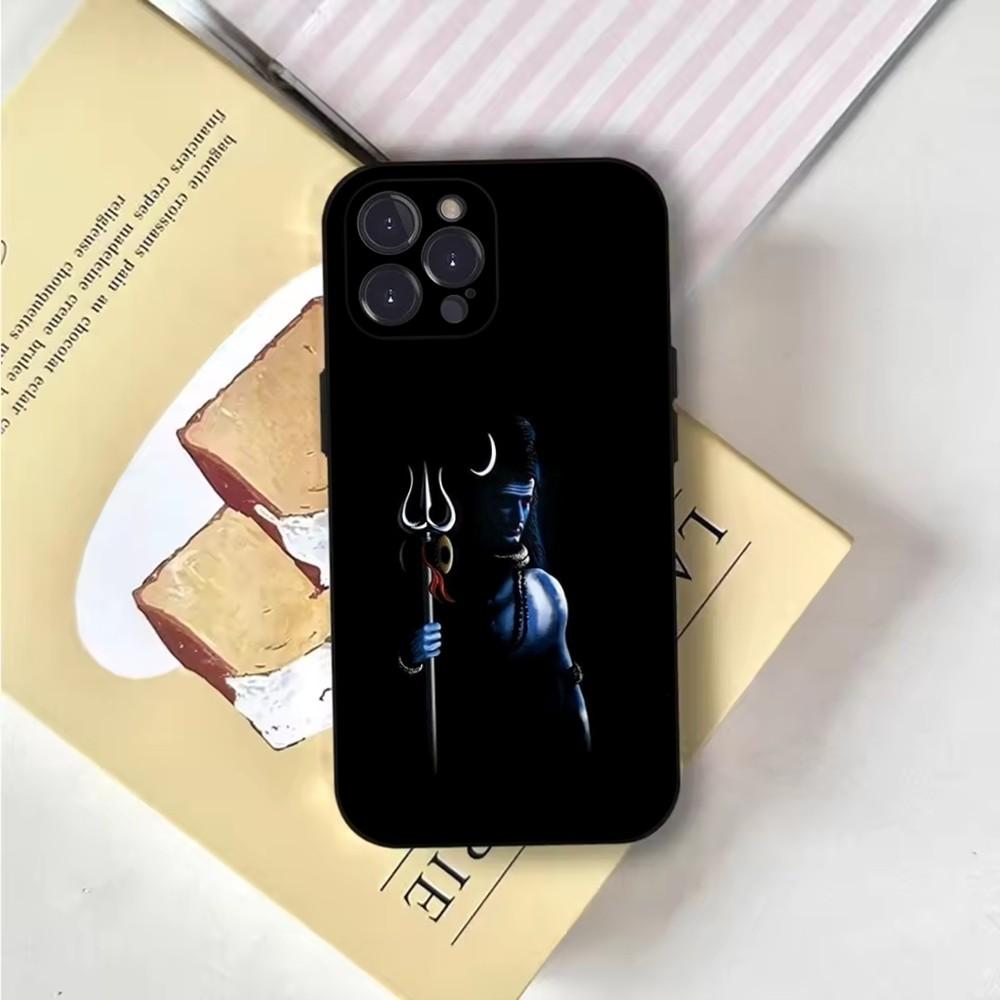 Чехол для телефона Lord Shiva Mahadev Of India для iPhone 16,15,14,13,12,11,Pro,X,XS,Max,XR,Plus,Mini Мягкий черный чехол