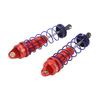 2pcs RC Shock Absorber Aluminum Alloy Adjustable High Strength Oil Damper for 110 RC Car 95mm Red