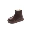 Children's Boots New Padded Thickened Boys and Girls Cotton Shoes Size 23-35 Versatile Non-slip Kids Baby Martin Boots Shoes