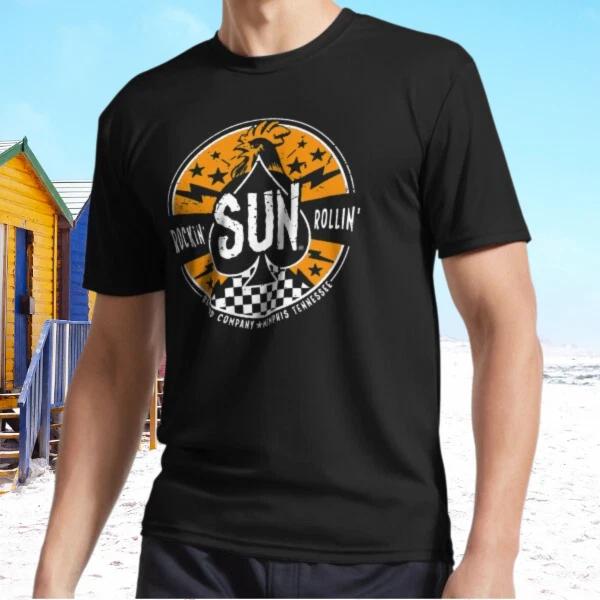 New Rockin Rollin Sun Active T-Shirt Funny Size S - 5XL