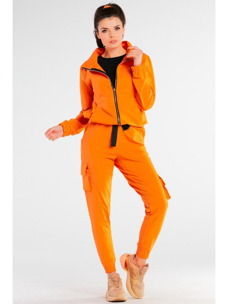 Cargo sweatpants, orange L/XL