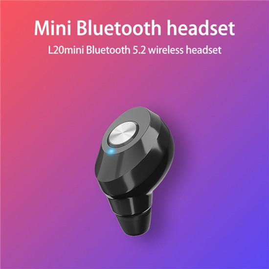 Mini Bluetooth 5.2 Wireless Headset Outdoor Trend Sports Monaural Headset Noise Reduction Earphone Unisex