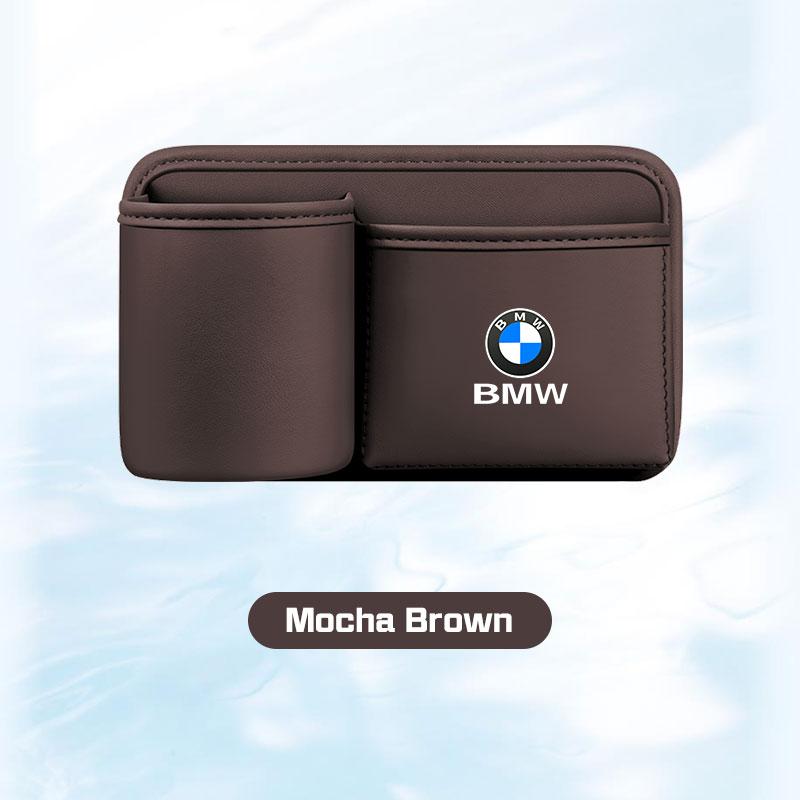 Leather Car Cup Holder Storage Box For BMW X1X2X3X5 X6 X7 1 3 5 6 7 Series F40 E60 E90 G20 G30 Door Trash Can Umbrella Organizer RL7