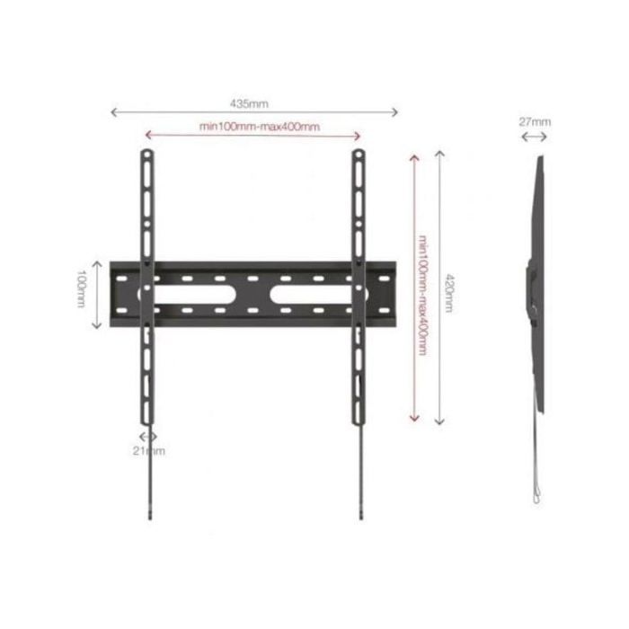 Support TV mural - FONESTAR - FIX-044BA - Fixe - 32-70 pouces - Charge max 45 kg