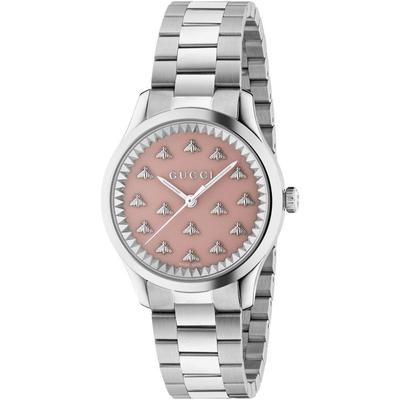 YA1265033 G-Timeless женские часы с розовым циферблатом