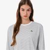 [Lacoste] Women's Striped Ribbon Long-Sleeve T-Shirt TF932E-56G166