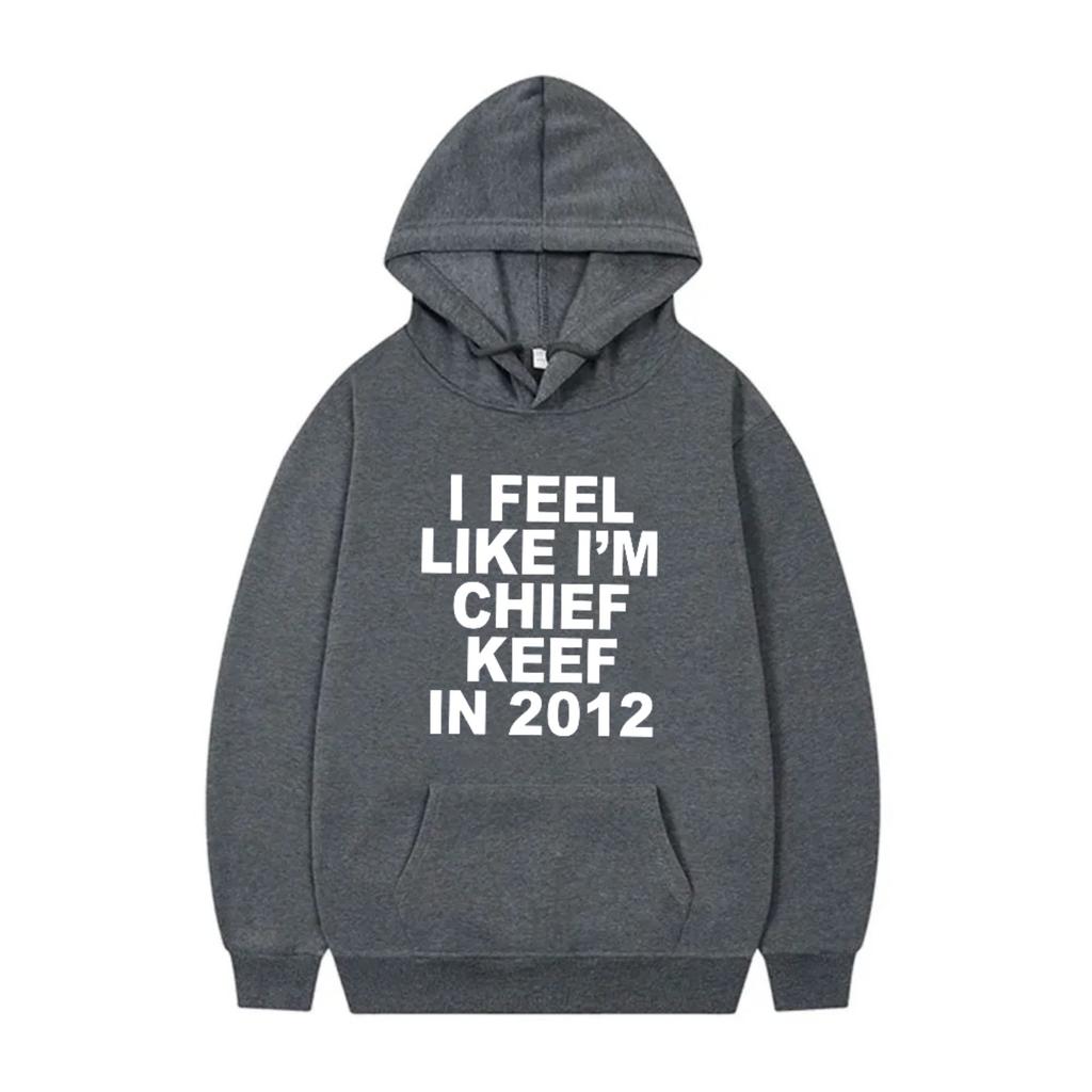 Худи Chief Keef 2012 в стиле рэп, музыкальная атрибутика, харадзюку, графический принт, винтажный стиль, принт Y2K, Unseix, флисовая куртка оверсайз, уличная одежда.
