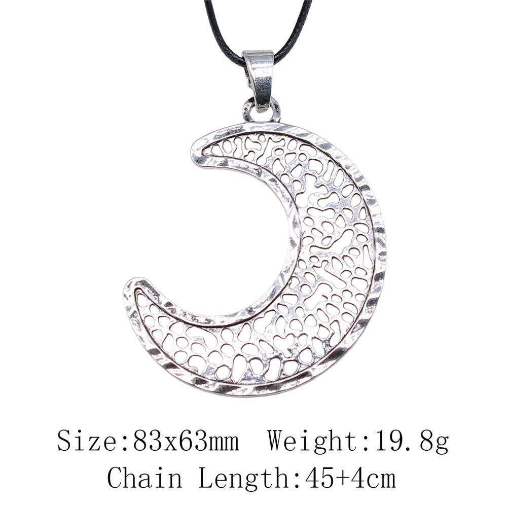 Birthday Gifts Choker Sun Moon Pentagram Necklace Leather Chain 45cm Art Supplies Neck Pendants