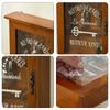 Rustic Wall-Mounted Key Holder Vintage Key Storage Box Creative Cabinet Key Rack  Hallway