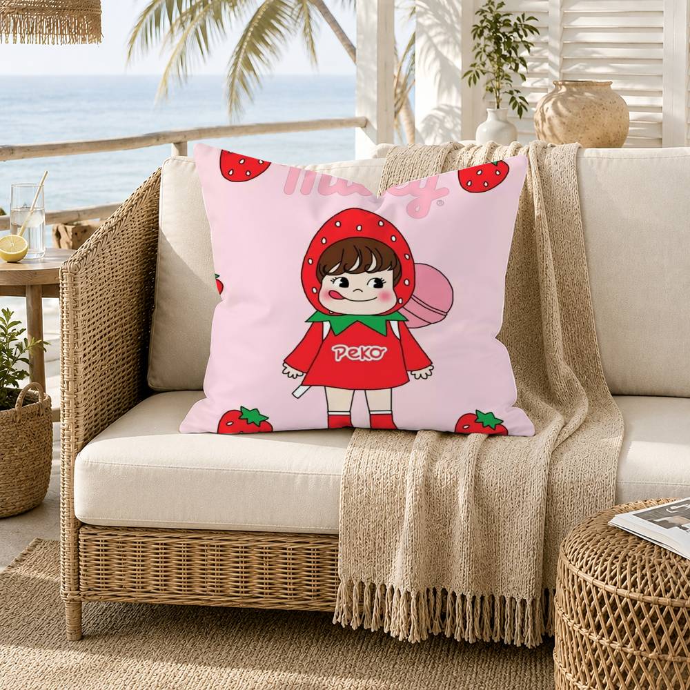 Milky Peko Chan Pillow Case for Sofa Living Room Home office Decor Protective Cover