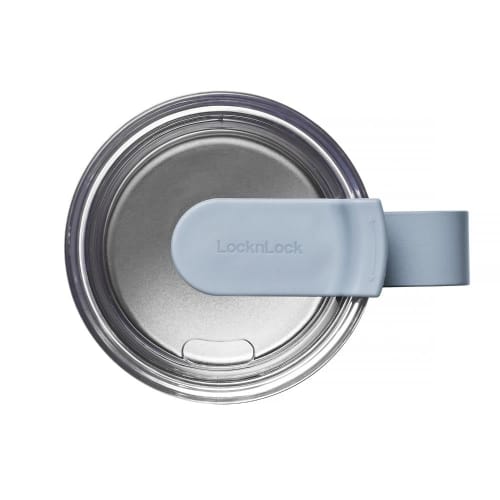 Лучшая кружка Bestco Lock & Lock Metro с крышкой, Изолированная, Нержавеющая сталь, 600 мл, Большая, Синяя, LHC4282OBLU