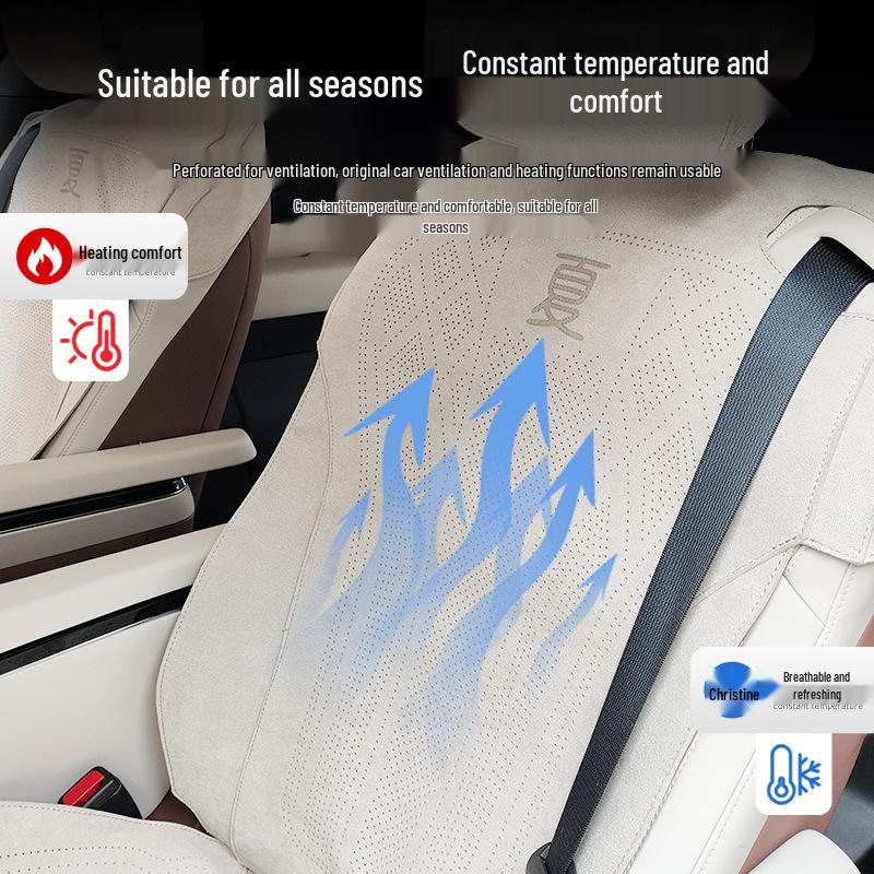 BYD Xia Zuo Cushion Seat Cover: Breathable, Ventilated Suede Mat for All-Season Use in Business Vehicles