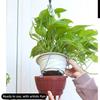 Grey Brown Hanging Flower Pots Self Watering Plant Flowerpot High Quality Planter  Balcony Decor