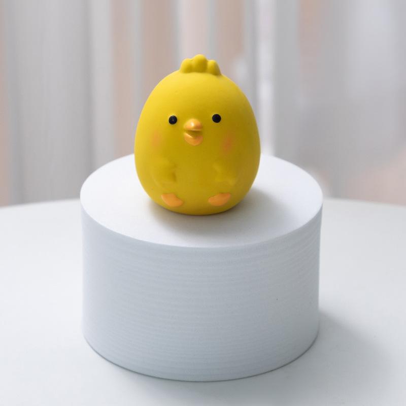 Игрушки для домашних животных с пищащими игрушками, милая резиновая игрушка для жевания цыпленка, чистящая зубы, игрушка для жевания собак, устойчивая к укусам, звуковое устройство для домашних животных