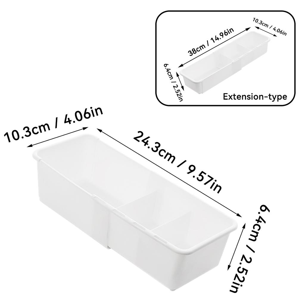 Expandable Refrigerator Plastic Storage Box With Partition Fruit Vegetable Storage Container Egg Box Kitchen Organizer