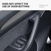 Наклейки на кнопку открытия двери автомобиля YZ из углеродного волокна для Tesla Model 3 Y, напоминание об открытой двери, подлокотник, кнопка подъема окна, переключатель