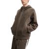 Fila Серия Milano Модная свободная универсальная куртка с капюшоном Мужские куртки Коричневая F11M515501F-BN