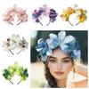 Sweet Simulation Flower Hair Hoop Butterfly Carnival Hair Accessories Floral Crown Hairband  Party