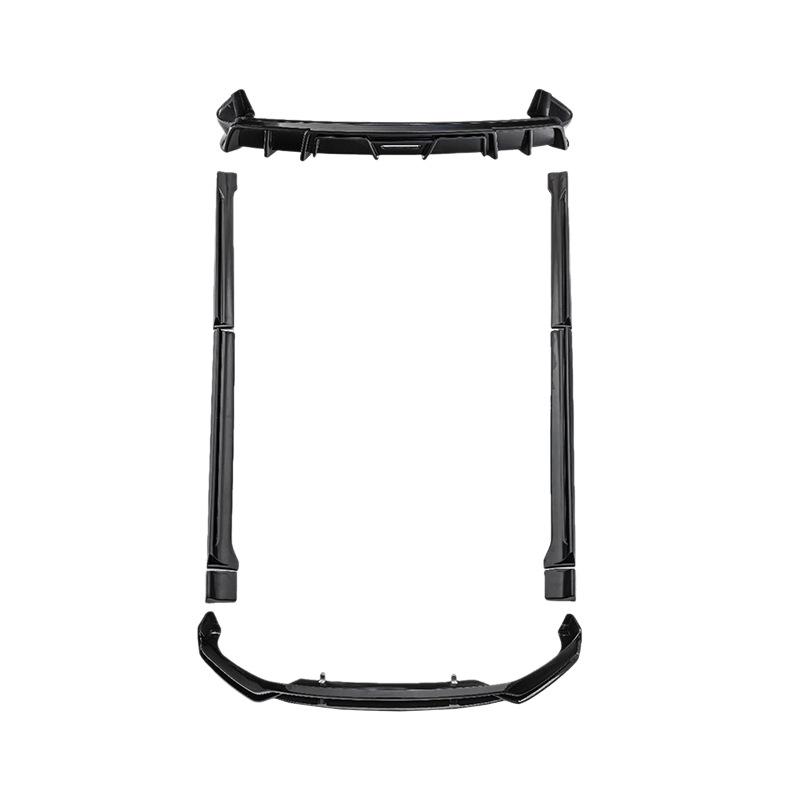 Подходит для Xiaopeng X9: Спортивный обвес CMST Style из ABS-пластика: передний сплиттер, боковые юбки и задний диффузор