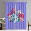 Elegant Room Curtains 2 Pieces BabyRiki Halloween Decoration Living Room Curtain Tulle for Bedroom Partition Shades Kitchen Home