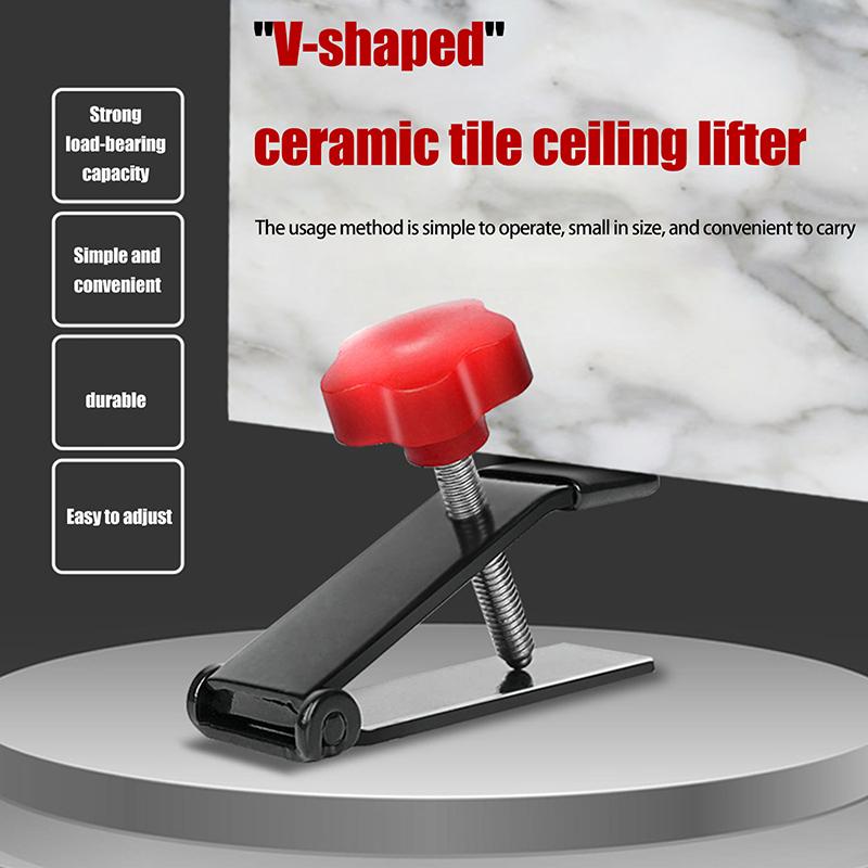 V-Type Adjustable Tile Height Regulator Wall Tile Locator Super Load-Bearing 250Kg Tile Lift Leveling Device Construction Tools