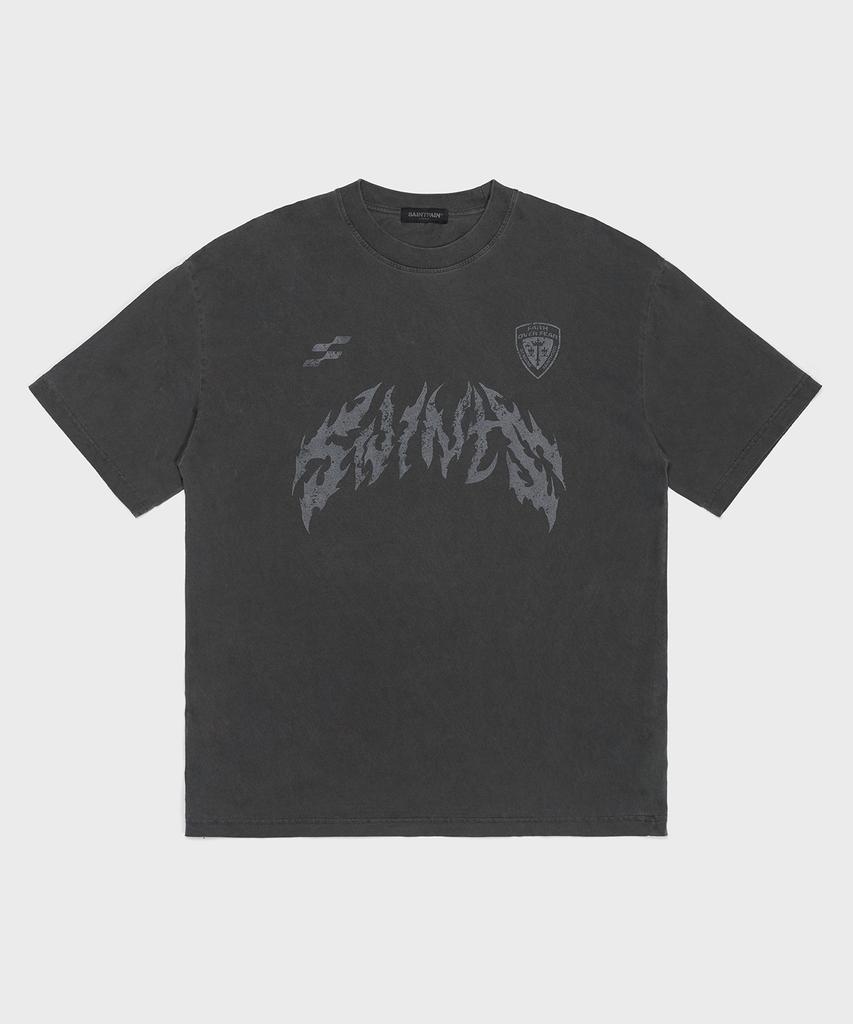 SAINTPAIN Sp Metal Pigment Short Sleeve T-Shirt Charcoal
