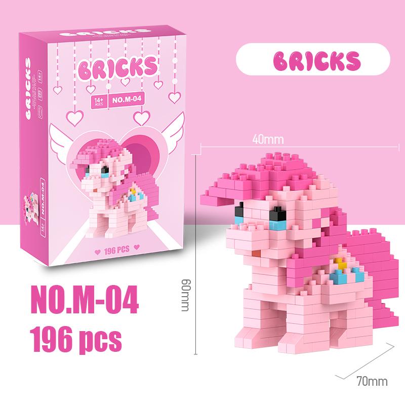 My Little Pony Строительные Блоки Лего Девочки из Эквестрии Фигурка Твайлайт Спаркл Строительные Блоки Мультяшный Персонаж Игрушки Для Детей