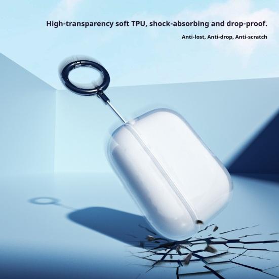 Earbud Protective Case Charging Case Portable for AirPods Pro 3 Shockproof Wireless Earphone Clear