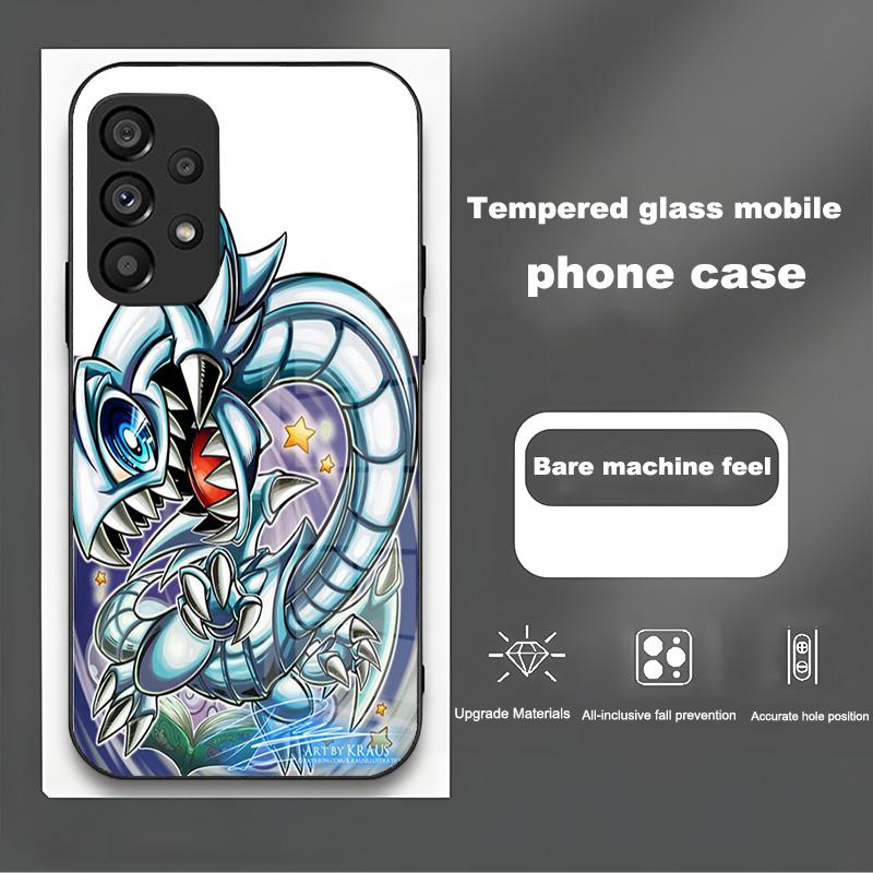 Yu-Gi-Oh! Для Samsung Galaxy Note 8 9 S10 Plus S20 S21 FE S23 Ultra A12 A13 A32 A33 Новый Мультяшный Закаленный Стеклянный Чехол для Телефона