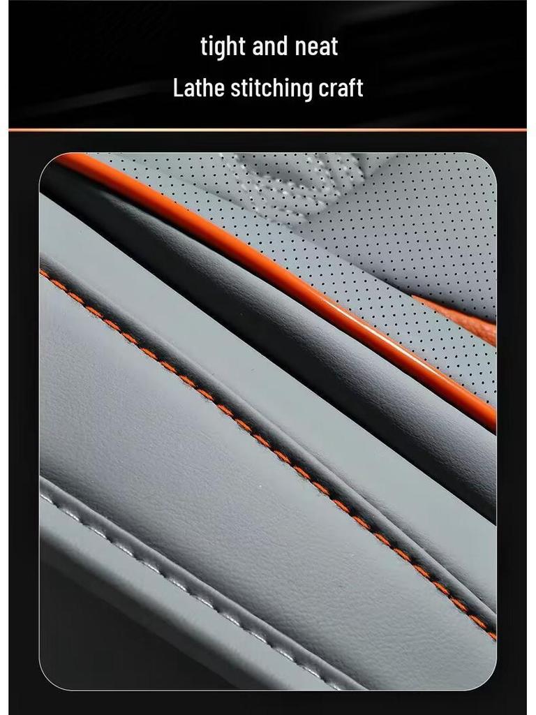 Nappa Leather Full Surround Seat Cushion Set for Five-Seat Cars, Universal Four-Season Car Seat Covers