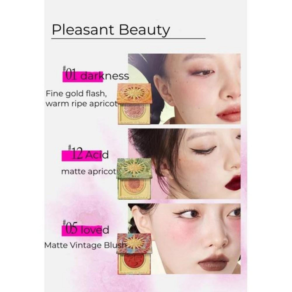 Girl Cult Eye Makeup GIRLCULT Embossed Blush Palette Matte Contour and Highlighter Student Cute Makeup Женская косметика для красоты, 1 шт., 2 шт.) 10