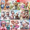 Diamond Embroidery Grandma Cross Stitch Painting Grandpa Full Round Mosaic Picture Rhinestones Home Decor