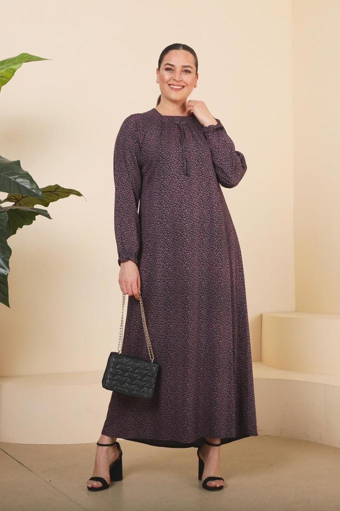 Женское платье большого размера, длинное повседневное платье для мам с хрустящим узором больших размеров