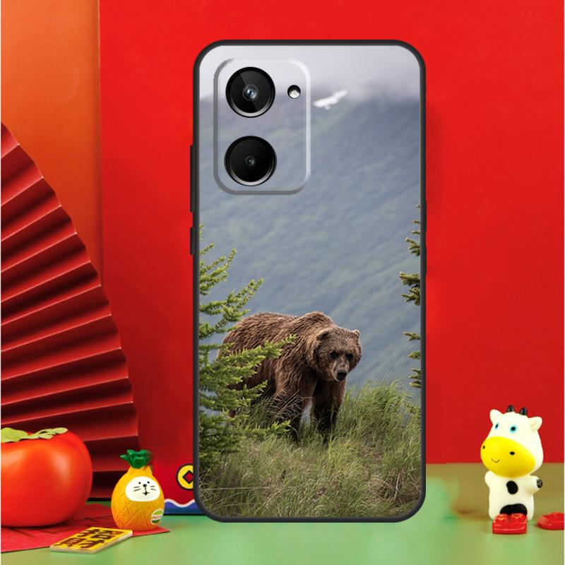 Grizzly Bear For Realme GT6 GT7 15 Pro 10 11 12 13 14 Pro Plus C65 C67 C63 C61 C55 C51 C53 C35 C75 Case