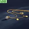 925 Sterling Silver Tassel Coin Necklace For Women Clavicle Chain Gold Silver Necklaces Party Jewelry Gifts