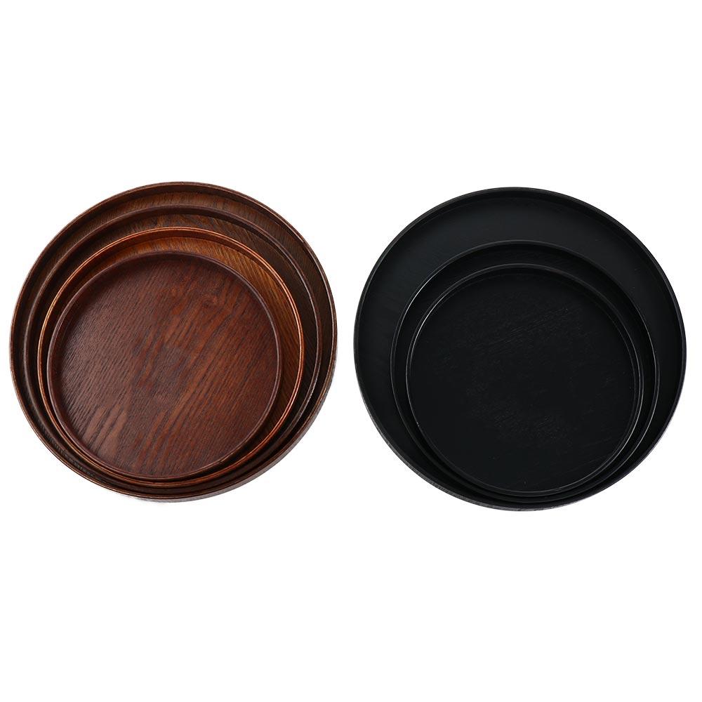 Color Kitchenware Traditional Chinese Style Storage Trays Snack Plate Salad Bowl Platter Tea Tray