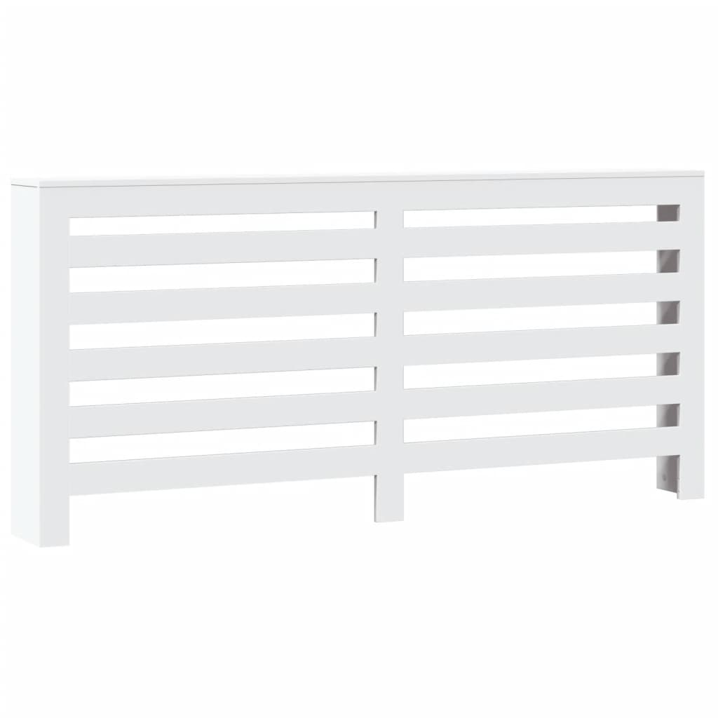 White Radiator Cover 175 x 20 x 82 cm Wood Based Material