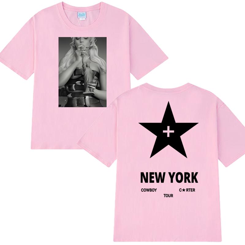 Новая футболка Beyoncé London Tour 2025 Cowboy Carter с двусторонним принтом Унисекс винтажные футболки с коротким рукавом Унисекс женские хлопковые топы