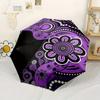 Abstract Art Automatic Folding Umbrella Lightweight Retractable Design With 8 Ribs For Outdoor Travel Accessoriest108