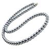 Terahertz Ore Necklace 6mm Round Easy To Wear Magnetic Type Length 40cm Approx.