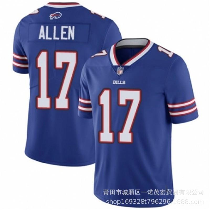 Bills Football Jersey Embroidered Rugby Uniform Mens Sports Shirt Size S-XXXL