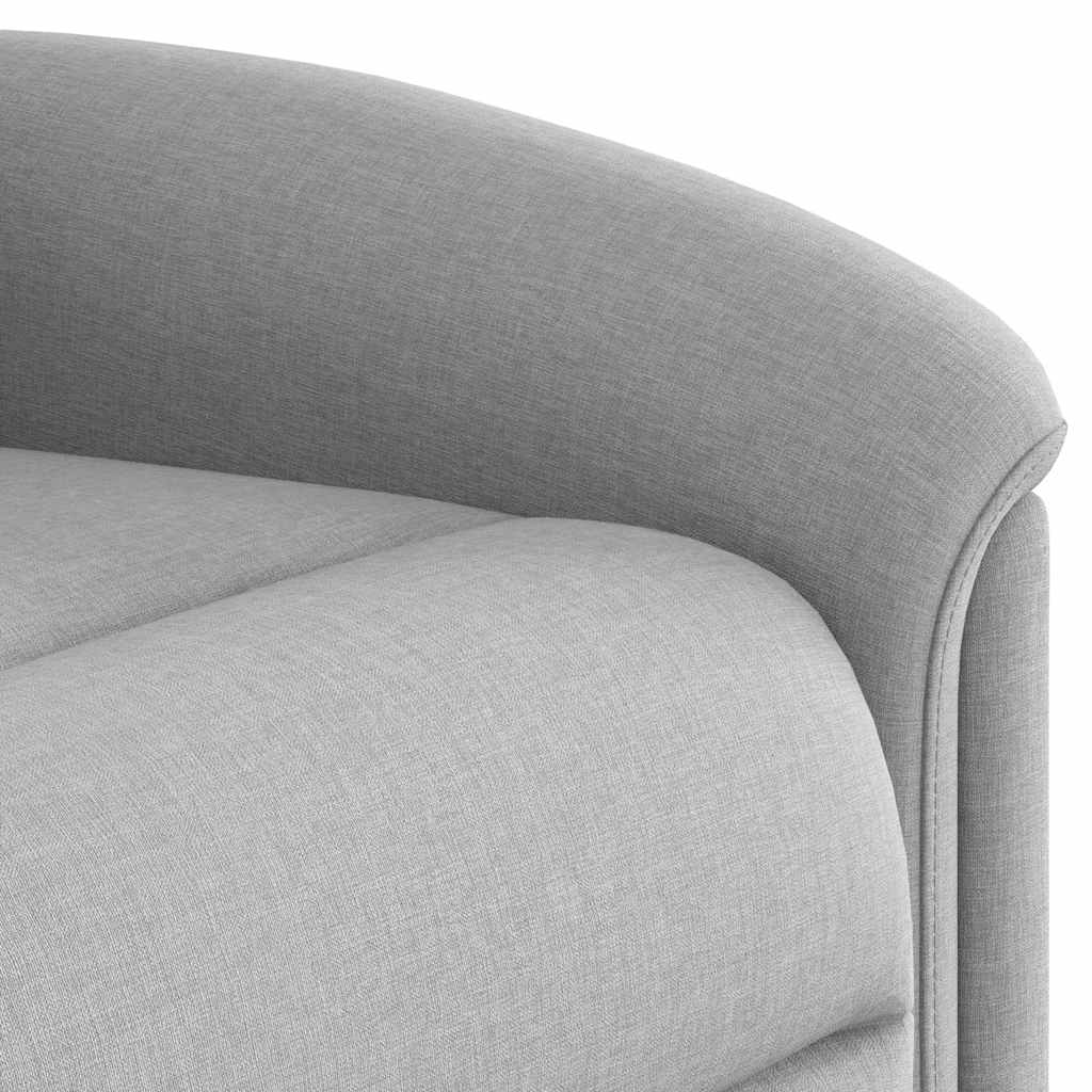 Recliner Chair with Rising Function Cloud Grey Fabric