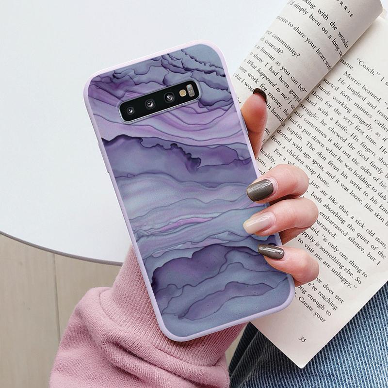 Цветной Роскошный Мраморный Чехол Для Samsung Galaxy S10 S 10 Plus S10E Fundas Мягкий ТПУ Защита Задняя Крышка Для Samsung S10 Ударопрочный